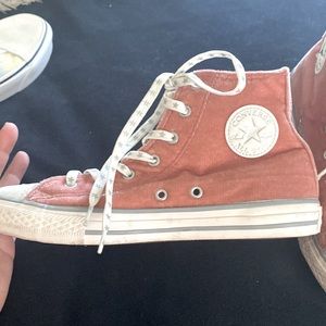 Converse Blush Pink with subtle Sparkles